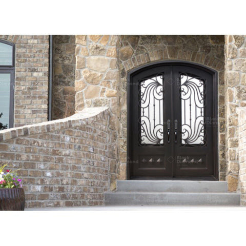 Pre-Order Vail-Wrought Iron Doors-Black Diamond Iron Doors