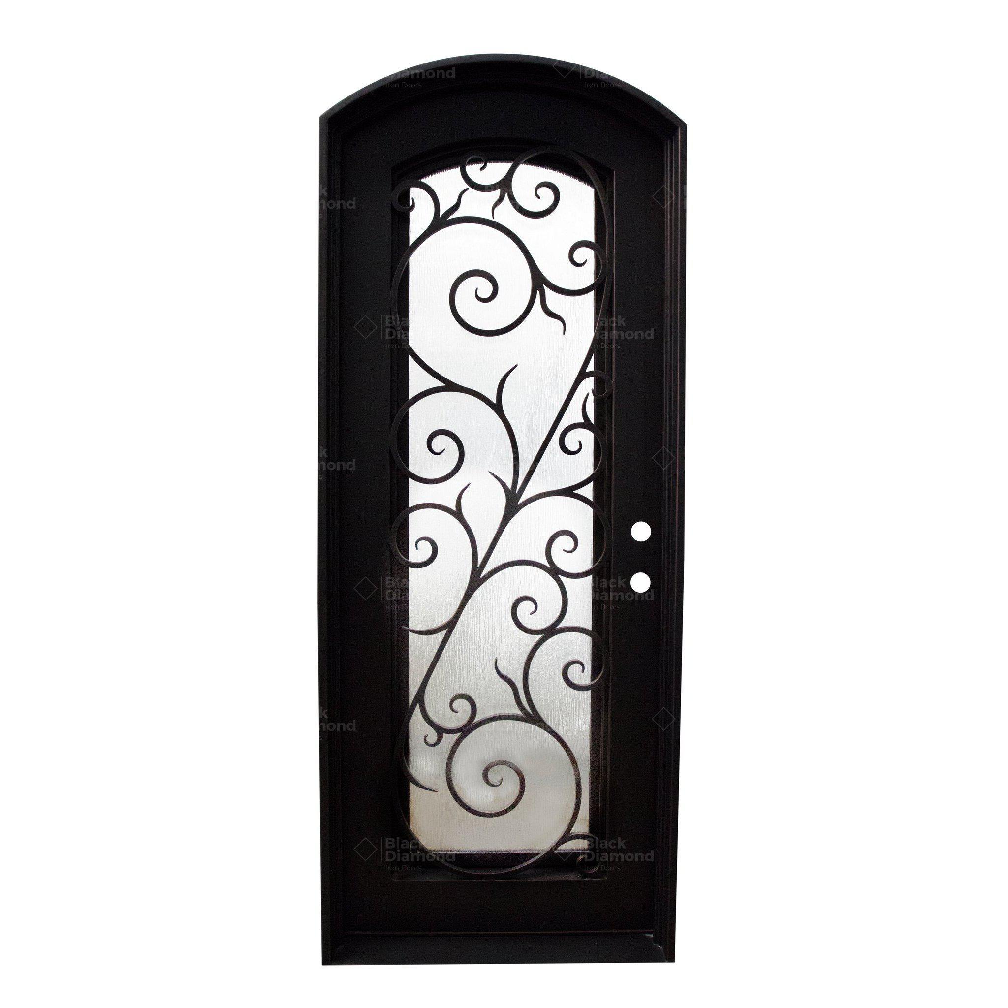 Pre-Order Cortina-Wrought Iron Doors-Black Diamond Iron Doors