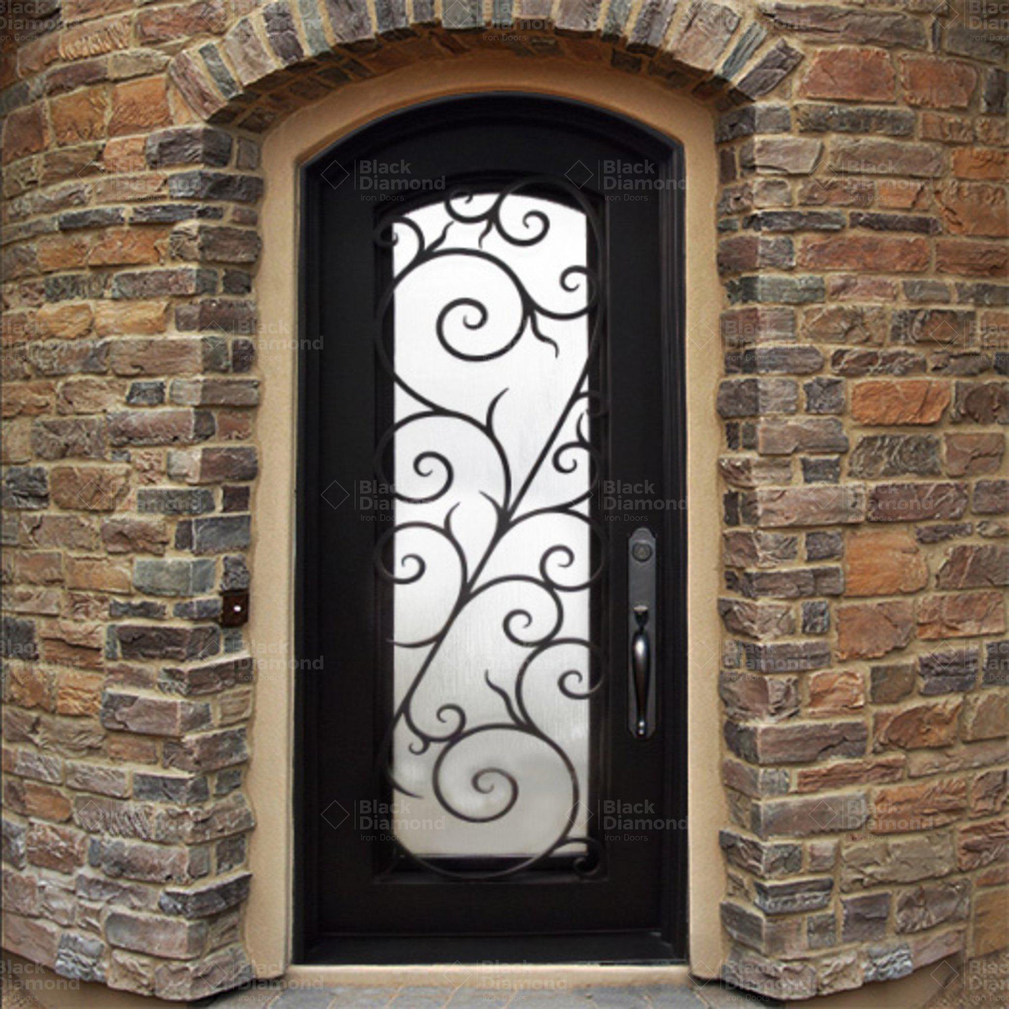 Pre-Order Cortina-Wrought Iron Doors-Black Diamond Iron Doors