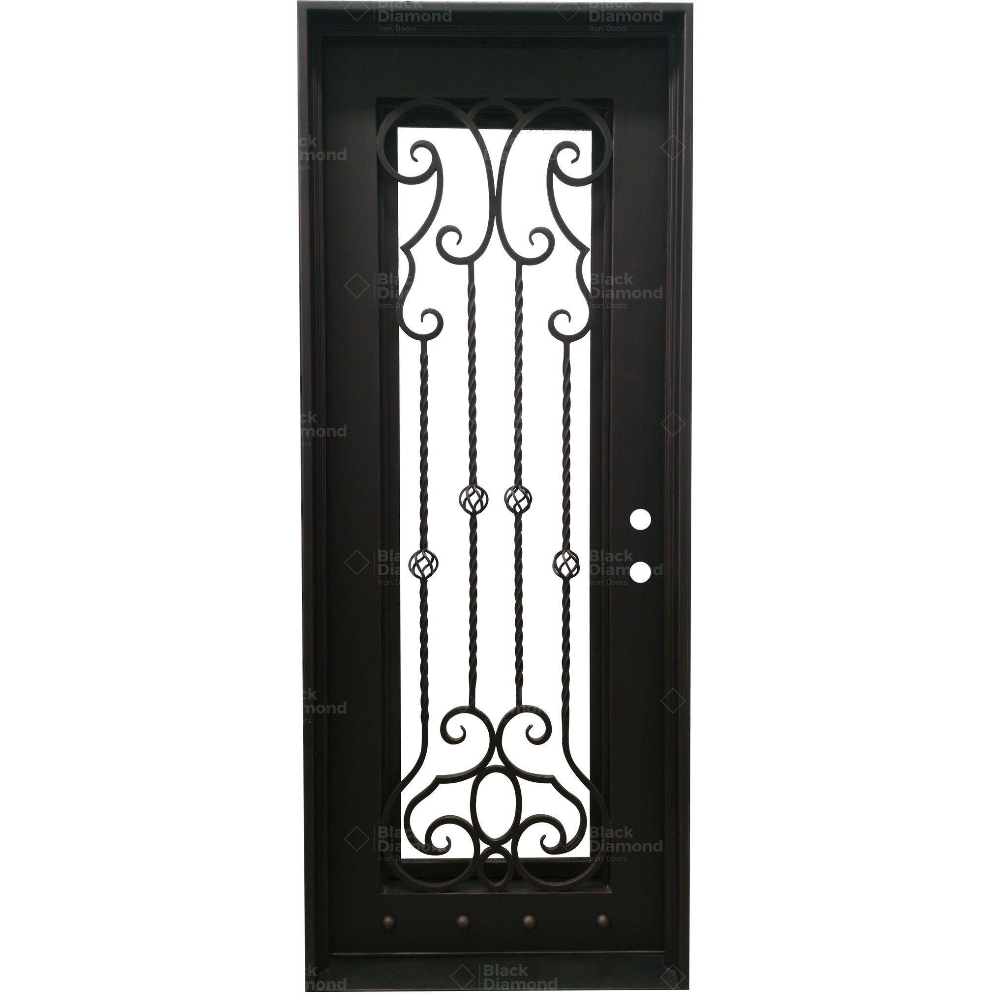 Pre-Order Kitzbuhel-Wrought Iron Doors-Black Diamond Iron Doors