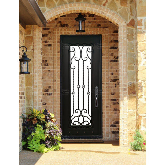 Pre-Order Kitzbuhel-Wrought Iron Doors-Black Diamond Iron Doors