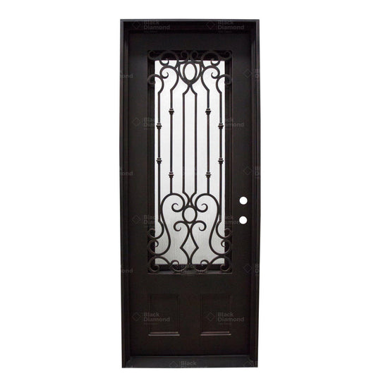 Pre-Order Chamonix-Thermally Broken Doors-Black Diamond Iron Doors