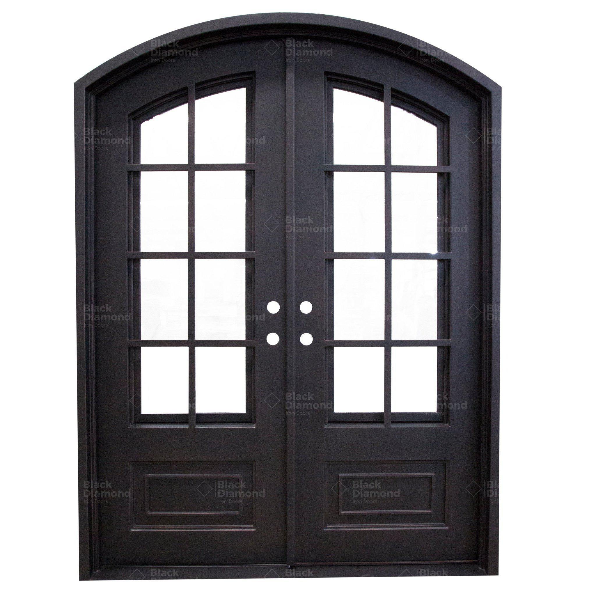 Pre-Order Keystone-Wrought Iron Doors-Black Diamond Iron Doors