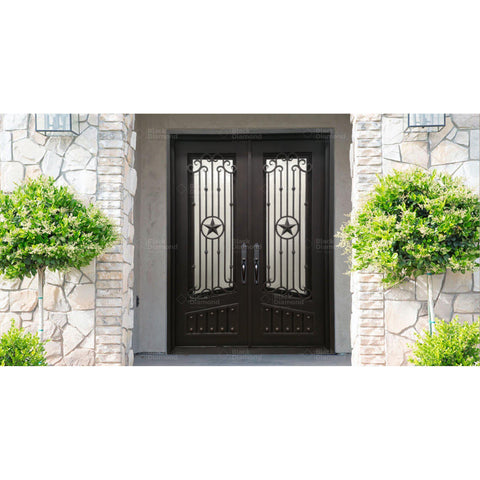 Pre-Order Taos-Wrought Iron Doors-Black Diamond Iron Doors