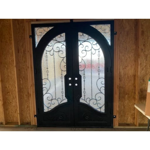 Big Sky 2 - Square-Arch (Arriving 6/1/23)-Wrought Iron Doors-Black Diamond Iron Doors