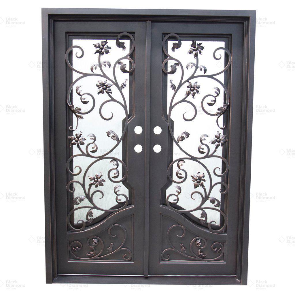 Pre-Order Houston-Wrought Iron Doors-Black Diamond Iron Doors