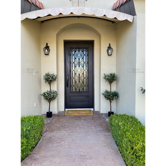 Pre-Order Are-Wrought Iron Doors-Black Diamond Iron Doors