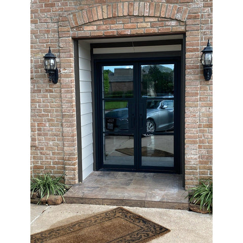 Light 3 - Double - Thermally Broken-Thermally Broken Doors-Black Diamond Iron Doors