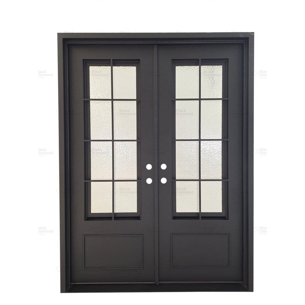 Seattle Double - Thermally Broken-Thermally Broken Doors-Black Diamond Iron Doors