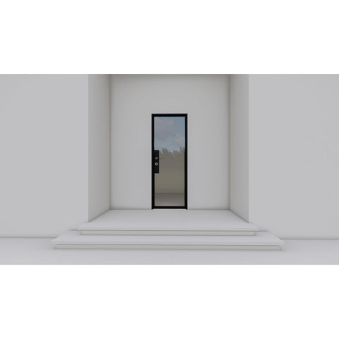 Pre-Order Light 1 - Single-Steel French Doors-Black Diamond Iron Doors