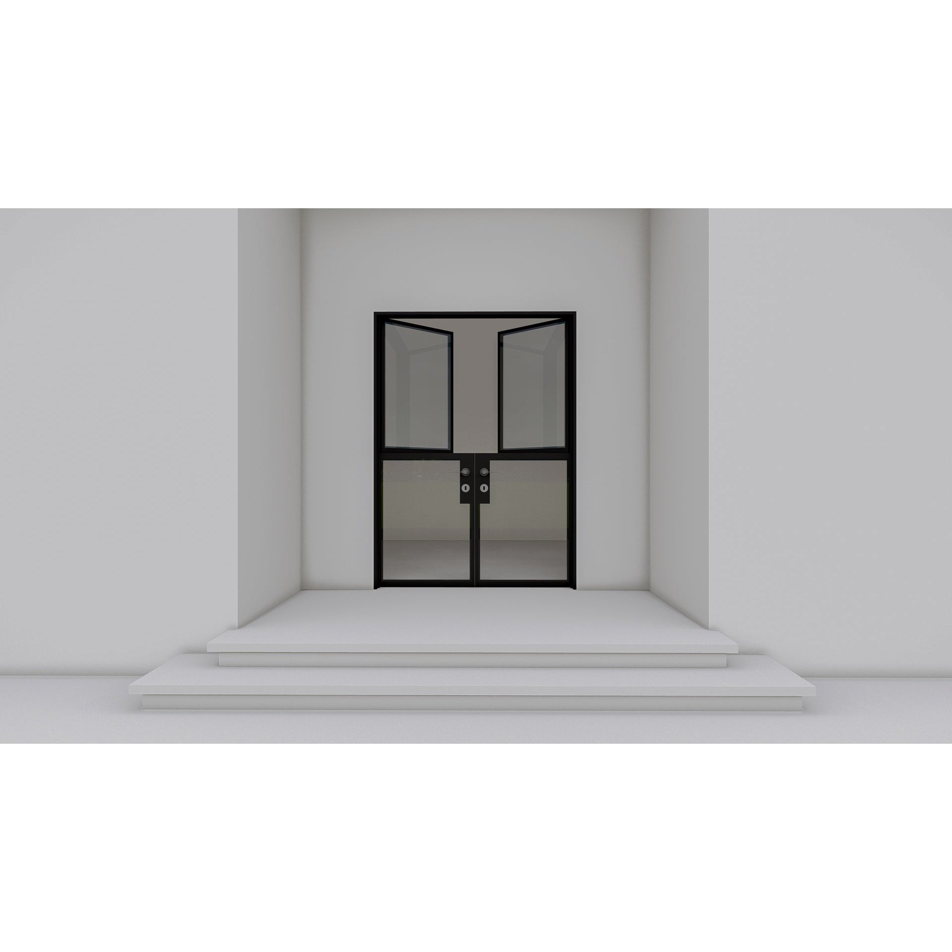 Pre-Order Light 2 - Double Dutch-Steel Dutch Doors-Black Diamond Iron Doors