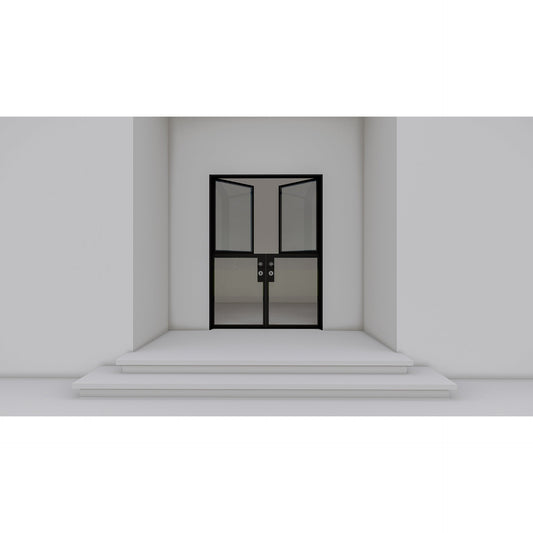 Pre-Order Light 2 - Double Dutch-Steel Dutch Doors-Black Diamond Iron Doors