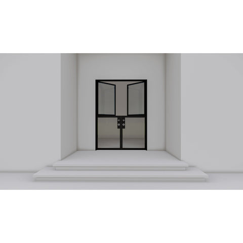 Pre-Order Light 2 - Double Dutch-Steel Dutch Doors-Black Diamond Iron Doors