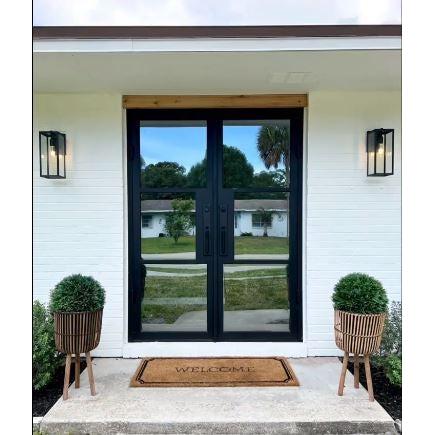 Light 3 - Double - Thermally Broken-Thermally Broken Doors-Black Diamond Iron Doors