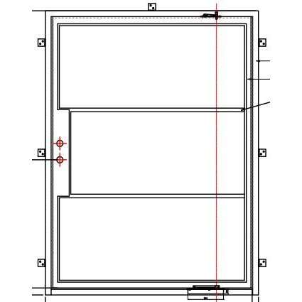 Pre-Order Light 3 (Pivot)-Pivot Doors-Black Diamond Iron Doors