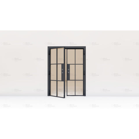 Pre-Order Light 6S - Double (Cold Rolled Steel)-Slim Cold Rolled Steel Doors-Black Diamond Iron Doors