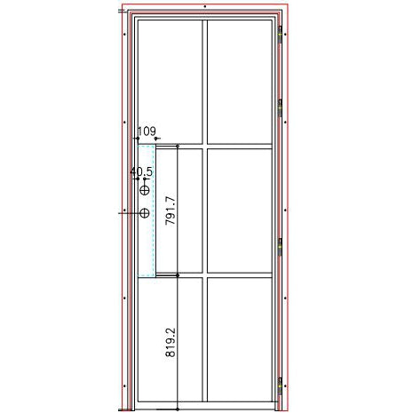 Pre-Order Light 6S - Single (Cold Rolled Steel)-Slim Cold Rolled Steel Doors-Black Diamond Iron Doors