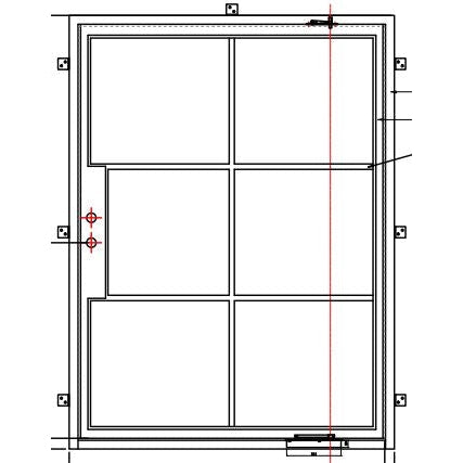 Pre-Order Light 6 (Pivot)-Pivot Doors-Black Diamond Iron Doors