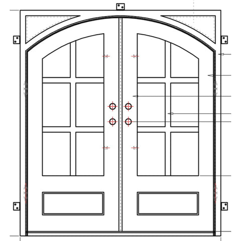 Pre-Order New York-Wrought Iron Doors-Black Diamond Iron Doors