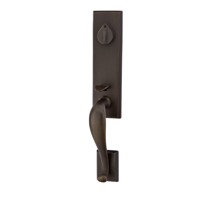 Emtek - Rustic - Rectangular Monolithic-Handles & Locks-Black Diamond Iron Doors