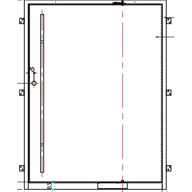 Pre-Order Rockford (Pivot)-Pivot Doors-Black Diamond Iron Doors