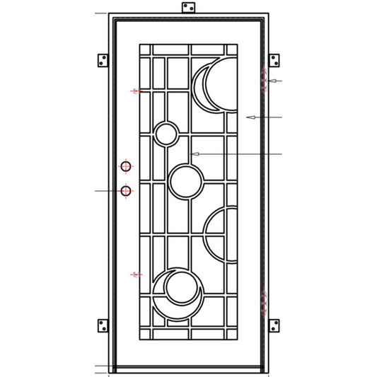 Pre-Order San Francisco-Wrought Iron Doors-Black Diamond Iron Doors