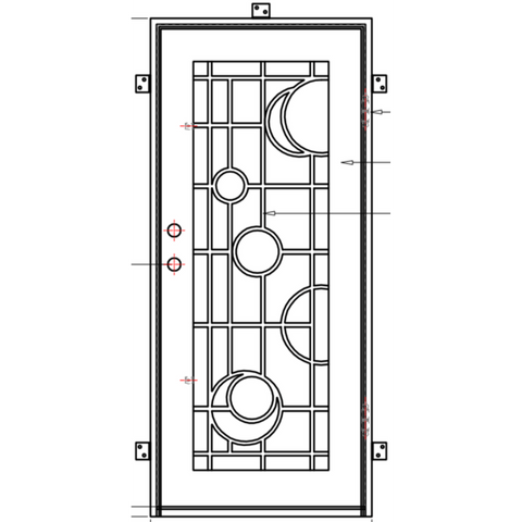 Pre-Order San Francisco-Wrought Iron Doors-Black Diamond Iron Doors