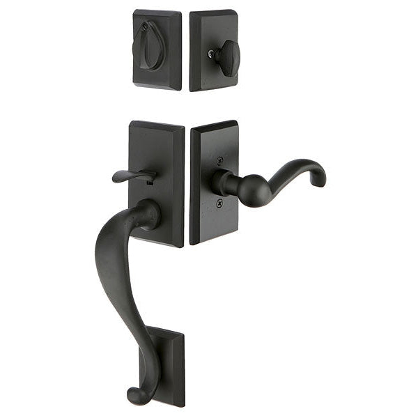 Emtek - Rustic - Rectangular Sectional-Handles & Locks-Black Diamond Iron Doors