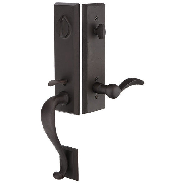 Emtek - Rustic - Rectangular Monolithic-Handles & Locks-Black Diamond Iron Doors