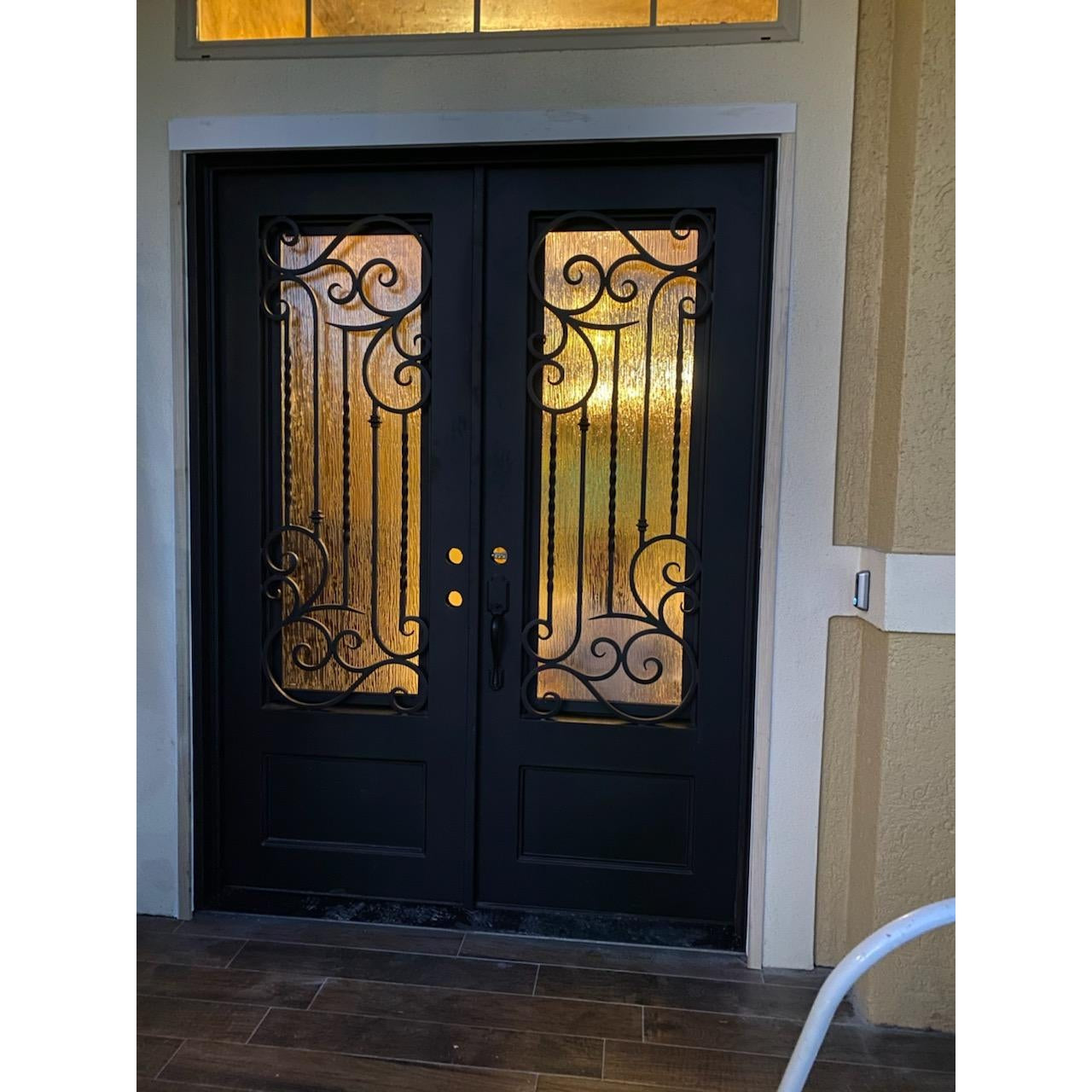 Pre-Order Val Gardena-Wrought Iron Doors-Black Diamond Iron Doors