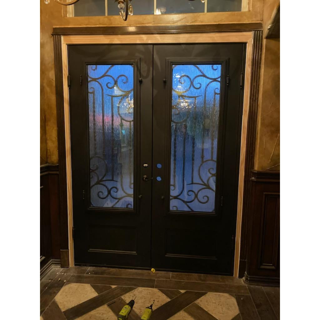 Pre-Order Val Gardena-Wrought Iron Doors-Black Diamond Iron Doors