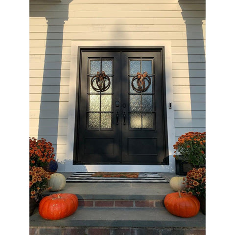 Seattle Double-Wrought Iron Doors-Black Diamond Iron Doors